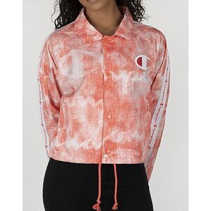 Champion Cropped Jacket w/ Sleeve Zippers Sz M